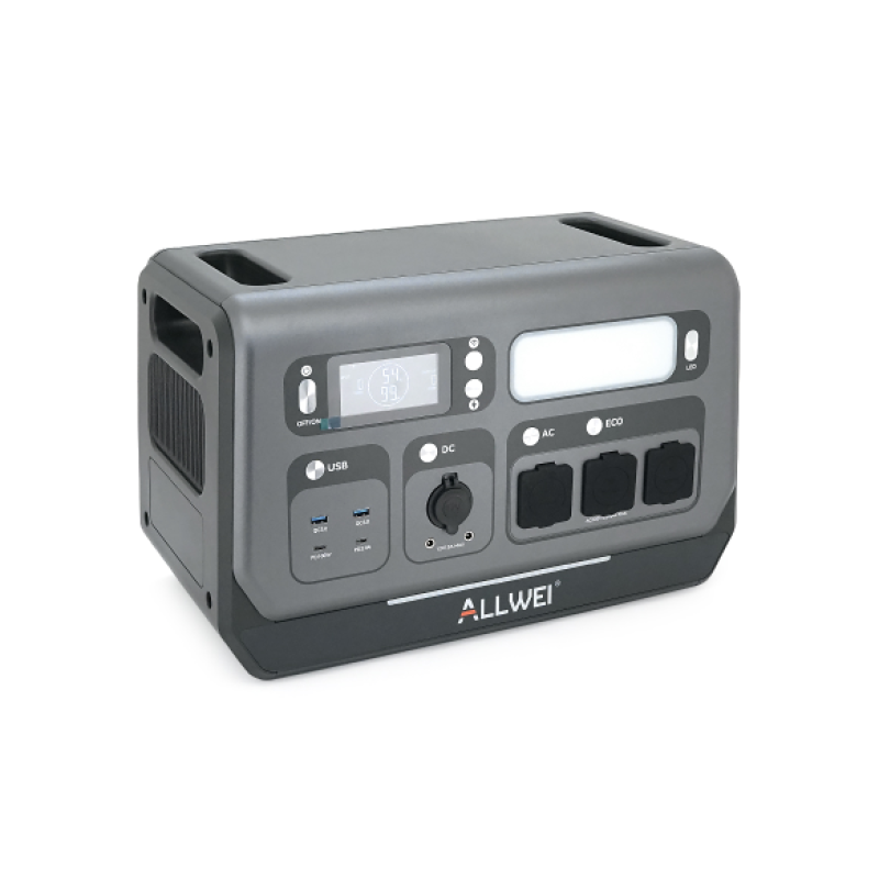 Зарядна станція ALLWEI SGR-PPS2400-2PRO, 2048 Вт·год, 2400 Вт, APP/Wi-Fi керування, швидкий заряд (1.5 h)