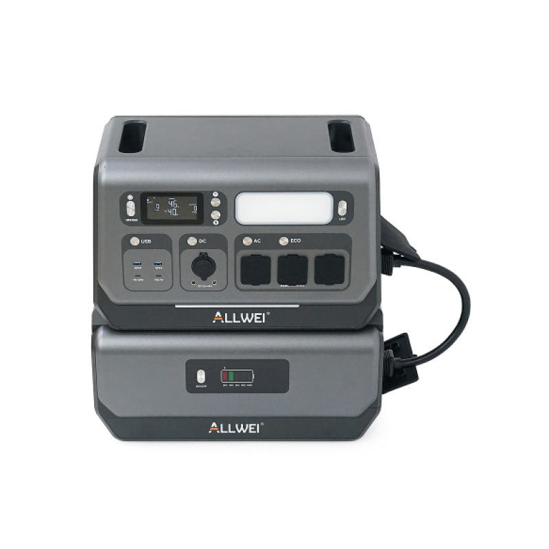 Зарядна станція ALLWEI SGR-PPS2400-2PRO+BAT, 4096 Вт·год, 2400 Вт, APP/Wi-Fi керування, швидкий заряд (1.5 h)