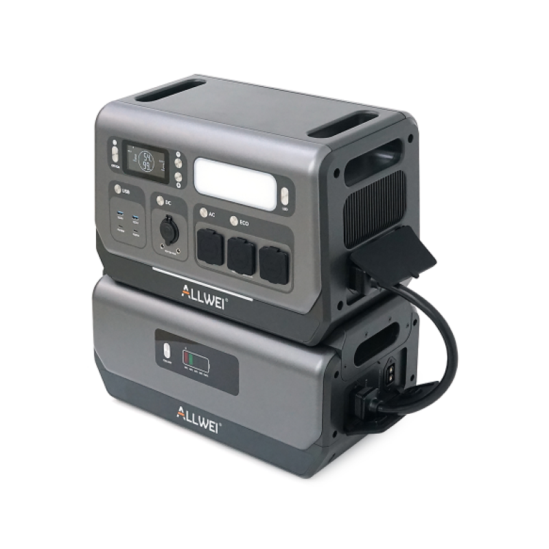 Зарядна станція ALLWEI SGR-PPS2400-2PRO+BAT, 4096 Вт·год, 2400 Вт, APP/Wi-Fi керування, швидкий заряд (1.5 h)