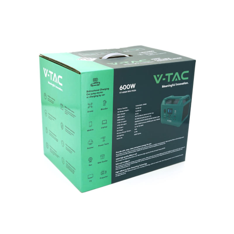 Зарядная станция V-TAC VT-606N+, 576 Вт·ч, USB-C PD 65 Вт