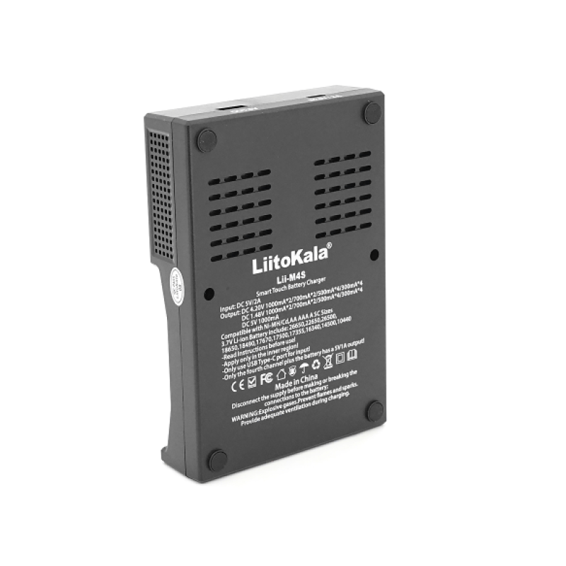 Универсальное зарядное устройство LiitoKala Lii-M4S, 4 канал(ов), LED display