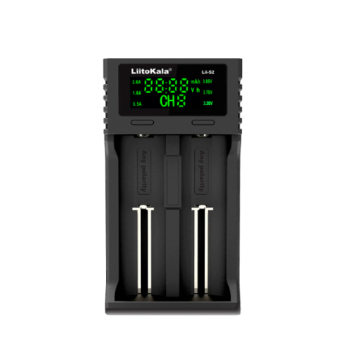 Универсальное зарядное устройство LiitoKala Lii-S2, 2 канал(ов), LCD дисплей