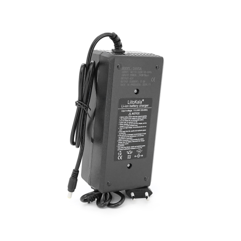 Зарядное устройство LiitoKala LiitoKala Lii-420500, для Li-Ion аккумуляторов 42V, 5A, роз'єм 5.5×2.5 мм, BOX