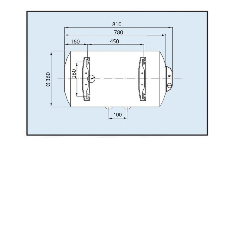 Водонагреватель LEOV LH Slim 50 l горизонтальный (50L Slim H)