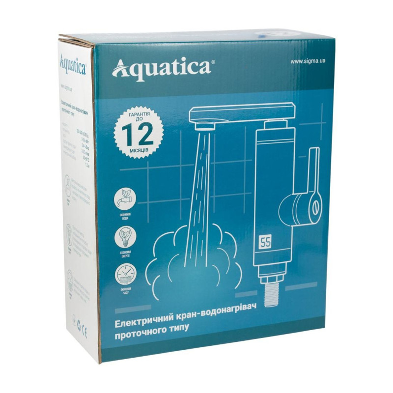 Кран водонагрівач проточний AQUATICA NZ-6B312W