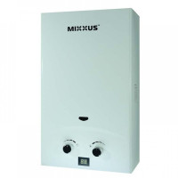 Газова колонка MIXXUS GWH-0110 BASIC WHITE 10 л/хв, димохідна