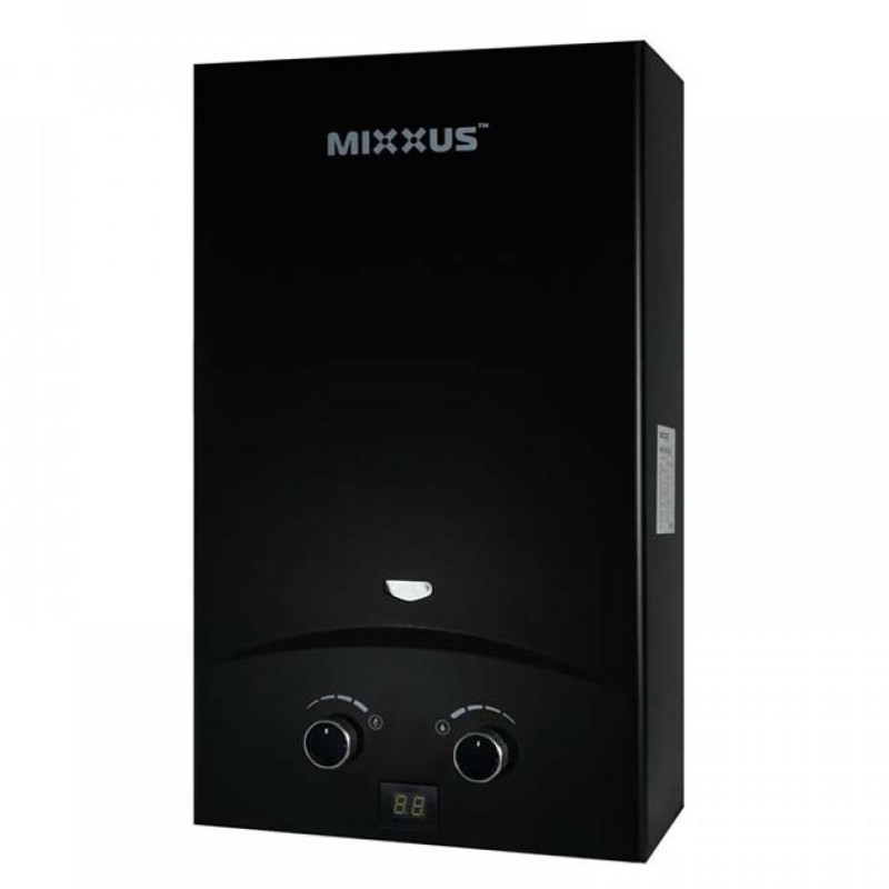 Газова колонка MIXXUS GWH-0210 BASIC BLACK 10 л/хв, димохідна