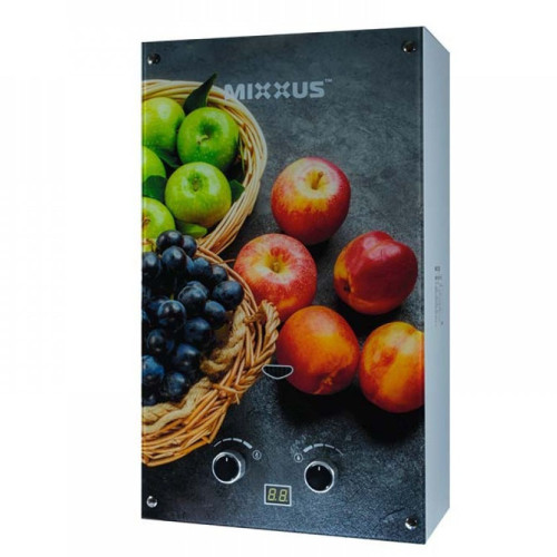 Газова колонка MIXXUS GWH-0310 BASIC GLASS 10 л/хв, димохідна