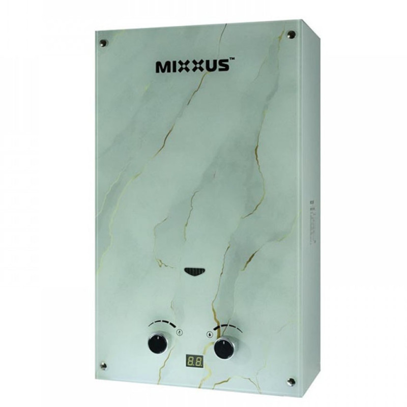 Газова колонка MIXXUS GWH-0510 BASIC GLASS 10 л/хв, димохідна