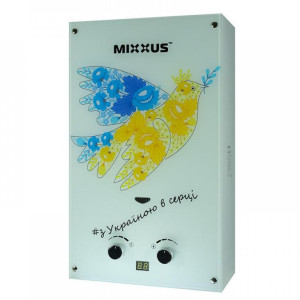 Газова колонка MIXXUS GWH-0610 BASIC GLASS 10 л/хв, димохідна