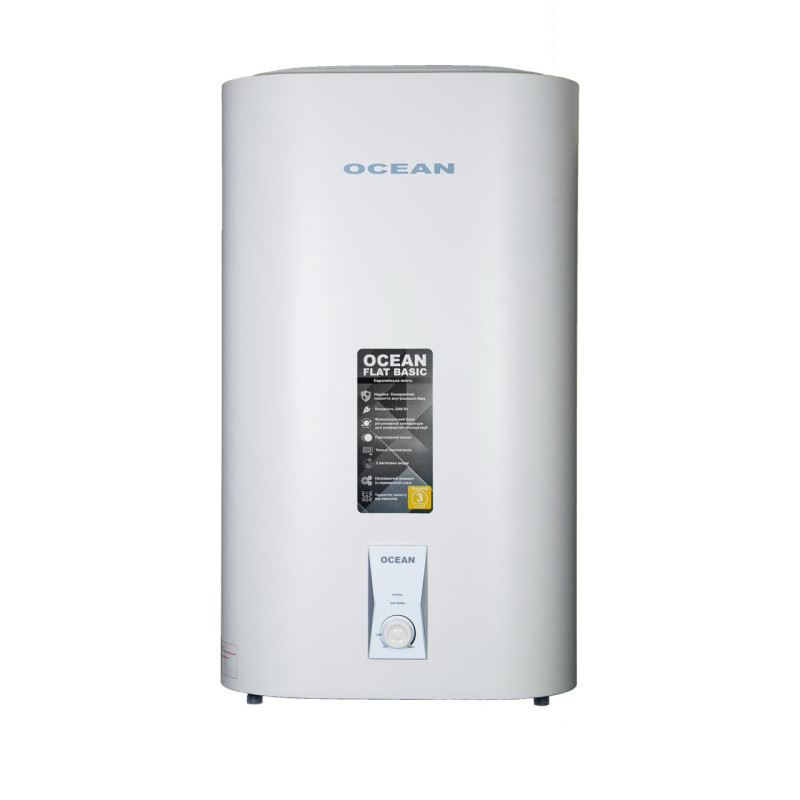 Бойлер 80л OCEAN FLAT BASIC RZB80М ET+WT мокрий тен