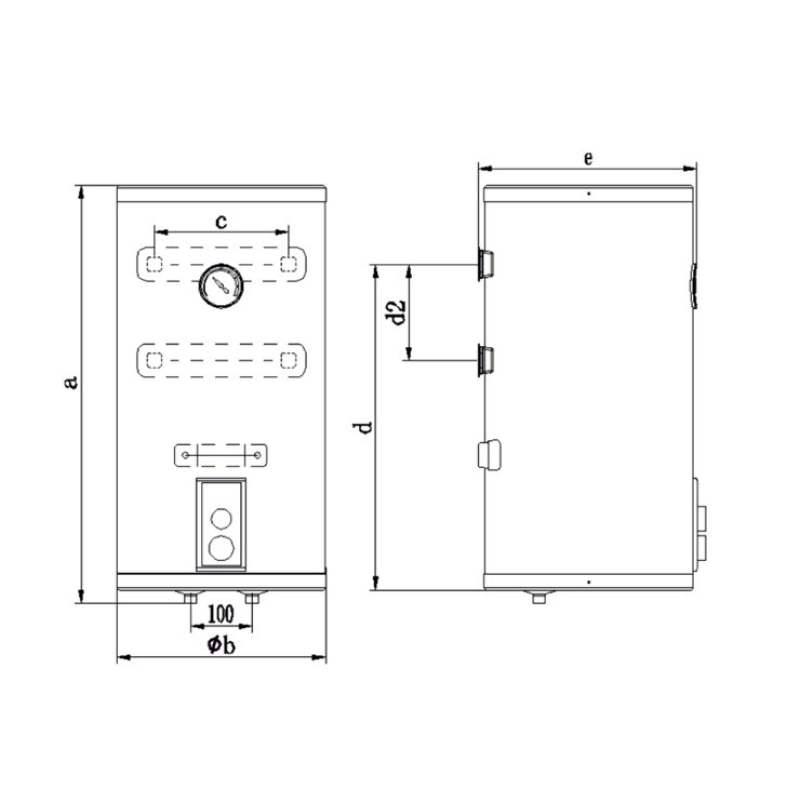 Бойлер OCEAN CLASSIC 80л RZL80M-5 ETDT сухий тен 
