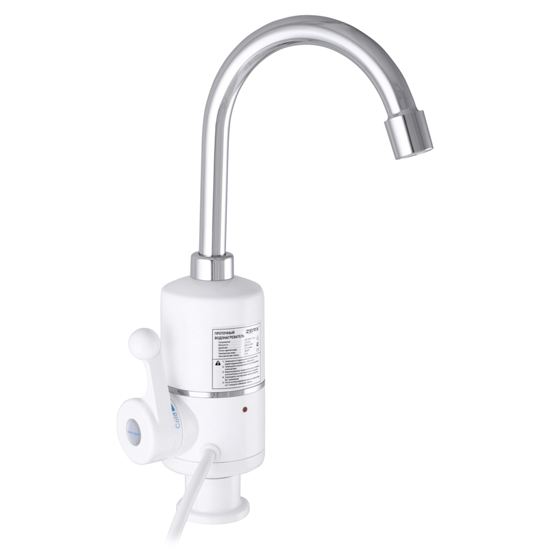Проточный водонагреватель ZERIX ELW06 3,3 kW, на мойку