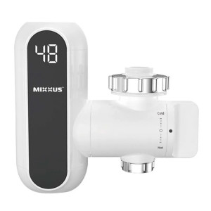Проточный водонагреватель MIXXUS Electra 650-E 3,3 kW с индикатором температуры, креплением на излив