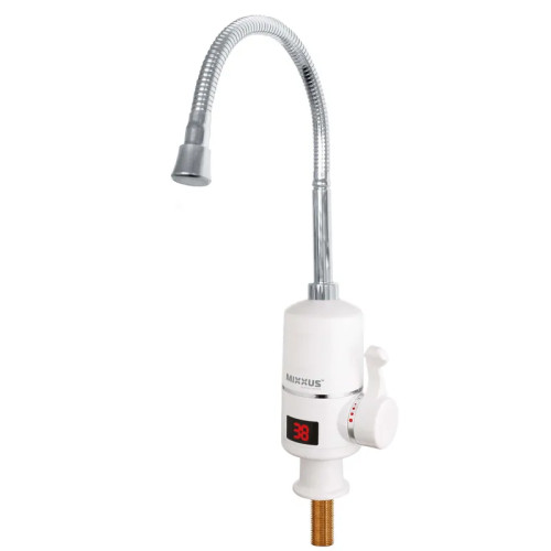 Проточний водонагрівач MIXXUS Electra 110-EF RESET 3,3 kW з індикатором температури, рефлекторний вилив 
