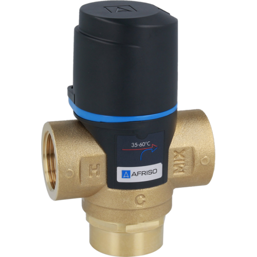 Термостатичний змішувальний клапан AFRISO ATM333 DN20, Rp 3/4", 35-60C, Kvs 1,6 м 3/г (1233310)