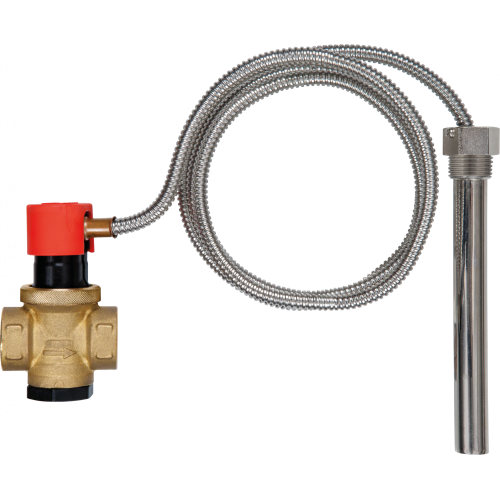 Клапан для захисту твердопаливних котлів від перегріву AFRISO TAS G3/4", капілляр 1,3м (4241500)