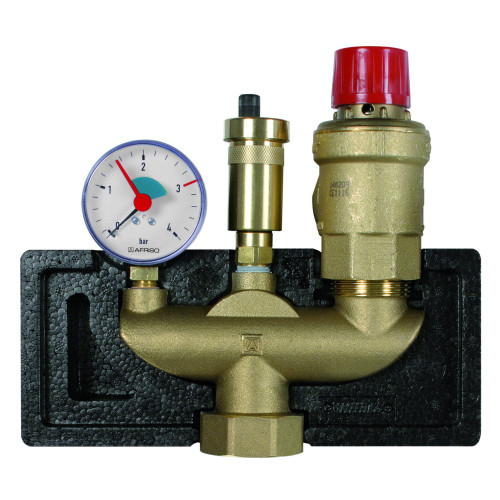 Група безпеки котла Afriso WHK4 (77627) 200 кВт - 3 бар в ізоляції