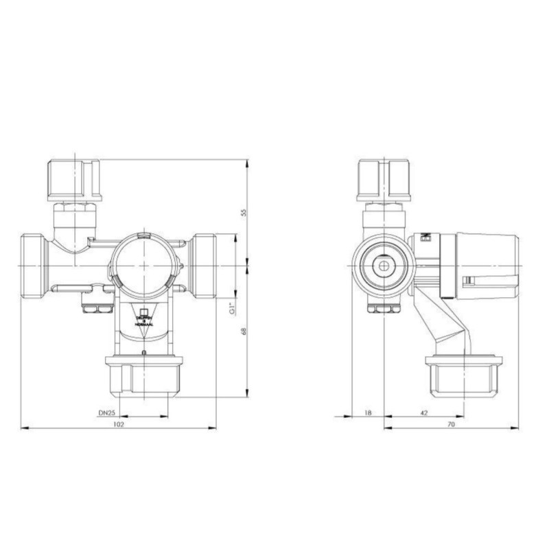 Группа безопасности бойлера DUCO 6 бар, 1" (1203-0-46-01)