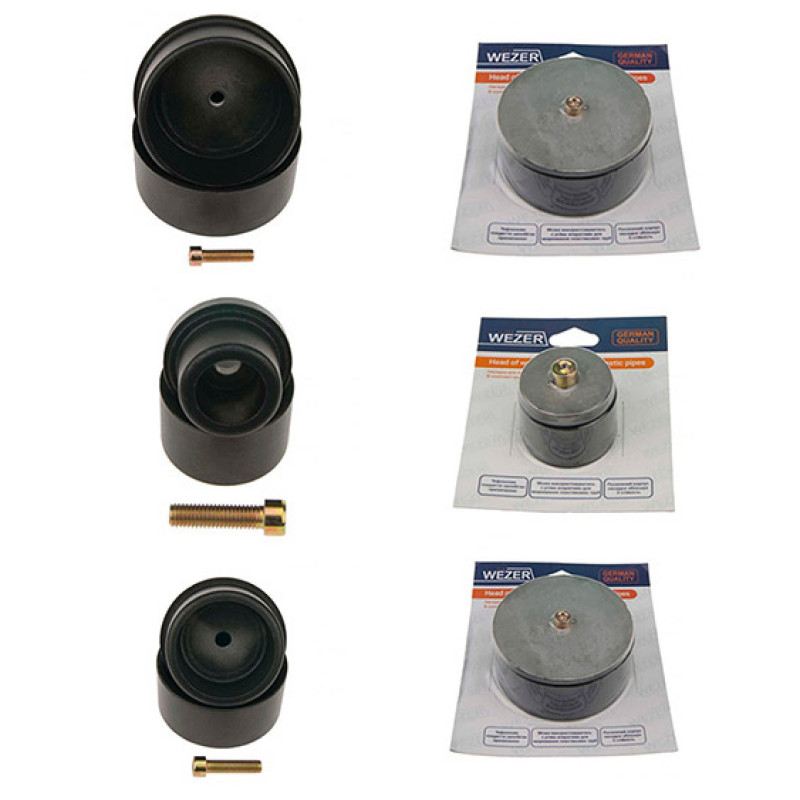 Зварювальна насадка для плоского паяльника WEZER Ø75 парна 