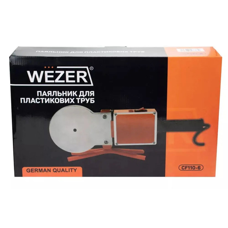 Паяльник для труб ППР WEZER CF-110-6, 1500Вт  Ø75-110 мм