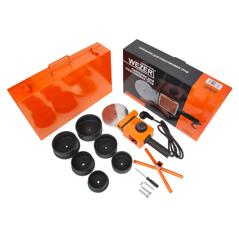 Паяльник для труб ППР WEZER CF-110-6, 1500Вт  Ø75-110 мм