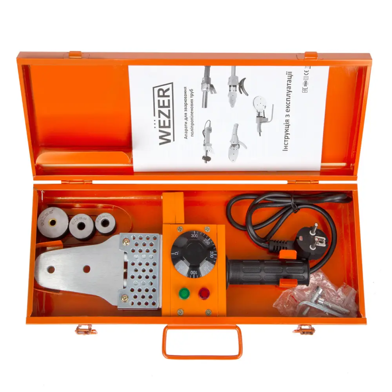 Паяльник для труб WEZER CF-32-1, 600Вт Ø20-32 мм