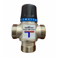 Термостатичний трьохходовий Termojet TMV121 3/4"(kvs-1.6, 20-43°C) 