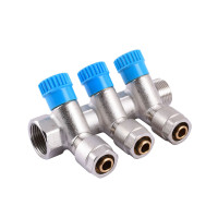 Розподільчий колектор на 3 контури CRISTAL 3/4Gх1/2х16 (NM-1016) з перекриттям  