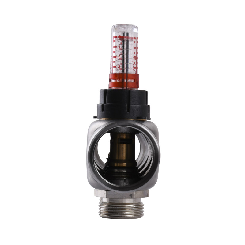 Розподільчий колектор на 7 контурів ЕСО 001N 1″ x7 з вимірювачем витрат, нержавіюча сталь