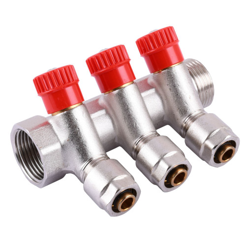 Распределительный коллектор на 3 контура CRISTAL 1Gх1/2х16 (NM-1016) с перекрытием