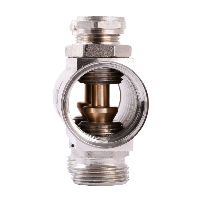 Розподільчий колектор на 6 контурів ECO 001С 1″x6 з регуляторами та кріпленням 