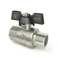 Кран кульовий НР ВР RAFTEC BLACK 1/2" DRB11