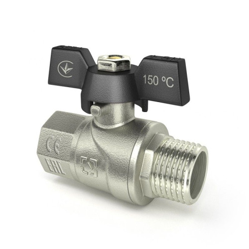 Кран кульовий НР ВР RAFTEC BLACK 1/2" DRB11