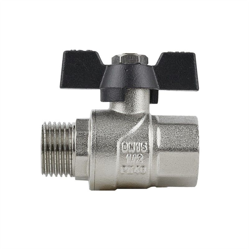 Кран кульовий НР ВР RAFTEC BLACK 1/2" DRB11