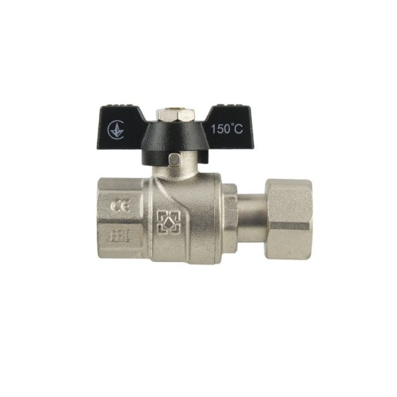 Кран с накидной гайкой Raftec Black 3/4"