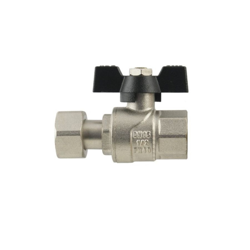 Кран с накидной гайкой Raftec Black 3/4"