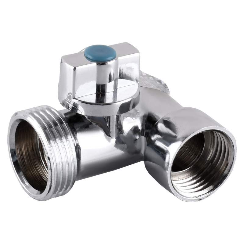 Кран кульовий SOLOMON A7053 1/2″х3/4″х1/2″ для пральної машини 