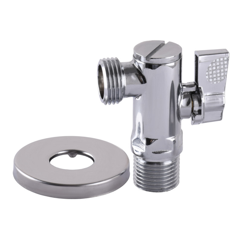 Кран кульовий SOLOMON А7041(7043) 1/2″x1/2″ кутовий з фільтром 