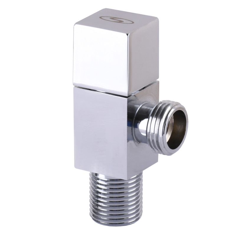 Кран напівобертовий SOLOMON CUBE 7078 1/2″х3/4″ кутовий 