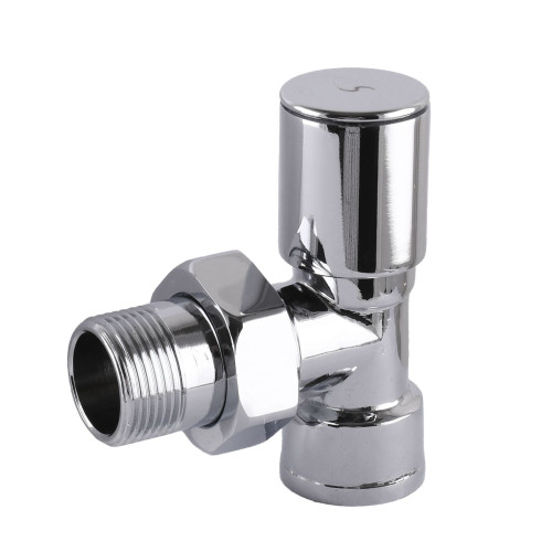 Кран вентильний SOLOMON CHROM 1845 1/2″ кутовий з американкою 