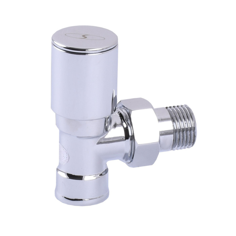 Кран вентильний SOLOMON CHROM 1845 1/2″ кутовий з американкою 