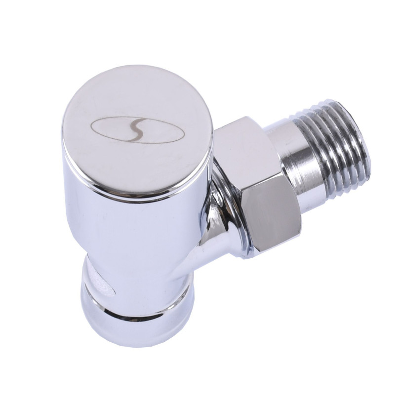 Кран вентильний SOLOMON CHROM 1845 1/2″ кутовий з американкою 