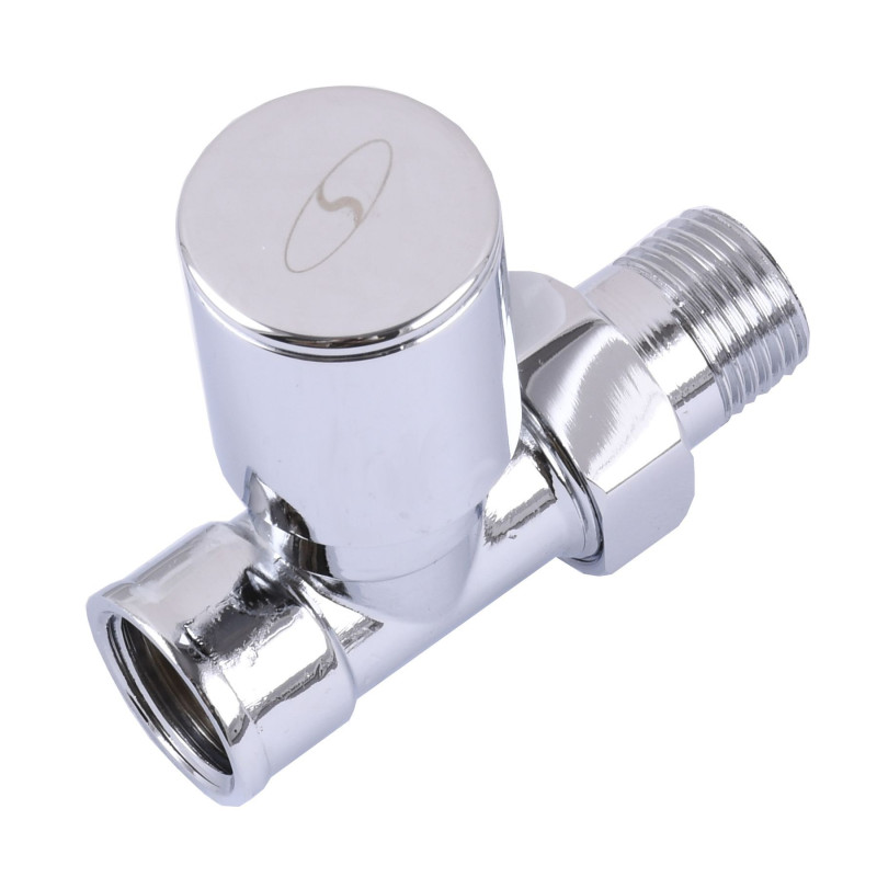 Кран вентильний SOLOMON CHROM 1865 1/2″ прямий з американкою  