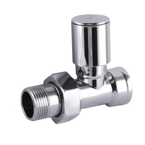 Кран вентильный SOLOMON CHROM 1865 3/4″ прямой с американкой. 