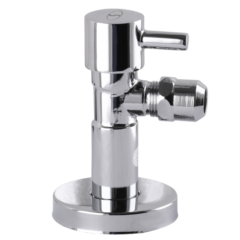 Кран полувращающийся SOLOMON Lazer 7076 1/2"х 3/8" угловой с цангой