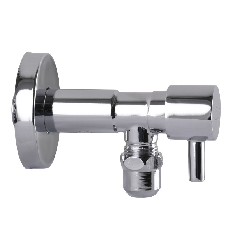 Кран полувращающийся SOLOMON Lazer 7076 1/2"х 3/8" угловой с цангой