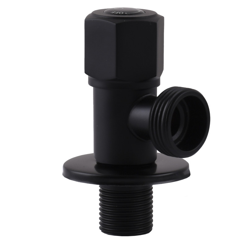 Кран кульовий Quality Professional NV-QP888 BLACK 1/2″X3/4″ кутовий 