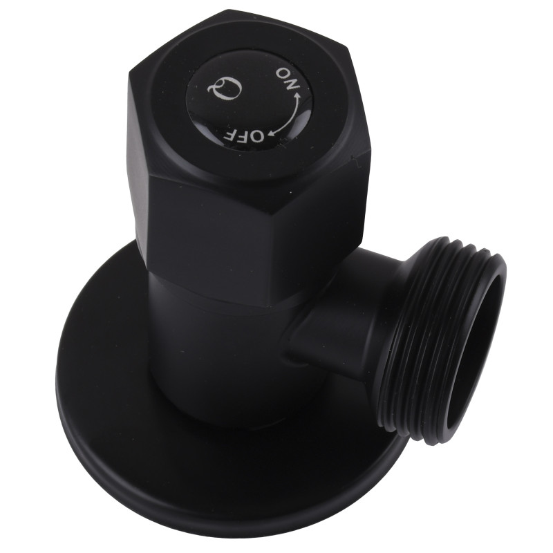 Кран кульовий Quality Professional NV-QP888 BLACK 1/2″X3/4″ кутовий 