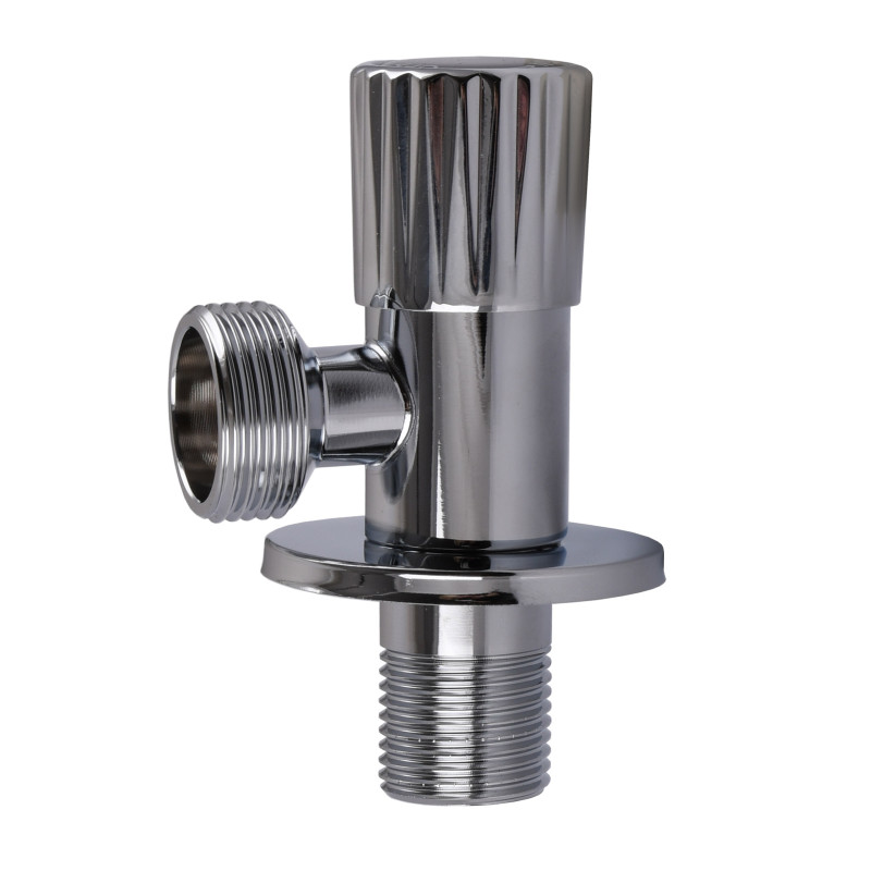 Кран угловой SOLOMON EXCLUSIVE 989 1/2"X3/4" CHROM, керамика 